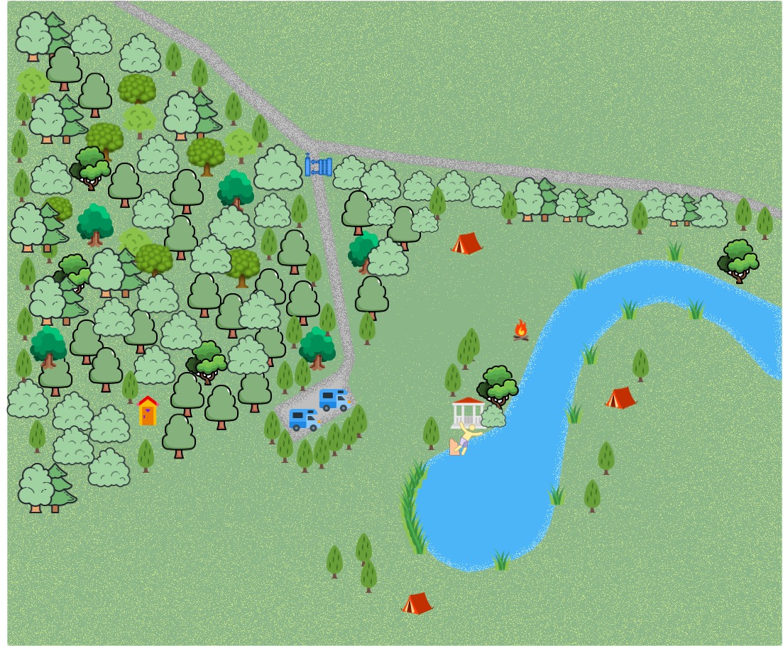 Poilsiavietės planas